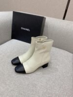 Chanel Women's Ankle Boots White For Women 2.2in/5.5cm - Image 8