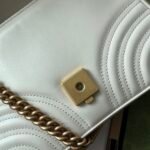 Gucci GG Marmont Mini Top Handle Bag White 547260 DTDIT 9022 - Image 9