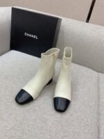 Chanel Women's Ankle Boots White For Women 2.2in/5.5cm - Image 4
