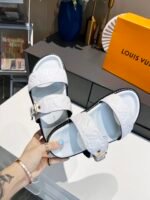 Louis Vuitton Women's Bom Dia Flat Mule White For Women LV - Image 8