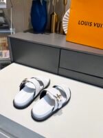 Louis Vuitton Women's Bom Dia Flat Mule White For Women LV - Image 7