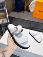 Louis Vuitton Women's Bom Dia Flat Mule White For Women LV - Image 6