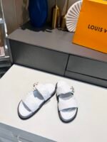 Louis Vuitton Women's Bom Dia Flat Mule White For Women LV