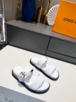 Louis Vuitton Women's Bom Dia Flat Mule White For Women LV - Image 3