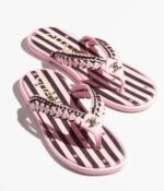 Chanel Flip-Flops Black And Pink For Women G45596 B16075 NW167 - Image 4