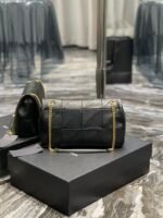 Saint Laurent Jamie Medium Chain Shoulder Bag 9.8in/ 25cm Black Gold Hardware For Women - Image 4