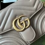 Gucci GG Marmont Mini Top Handle Bag Nude - Image 3