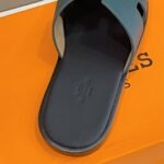 Hermes Izmir Sandals Dark Blue For Men - Image 4