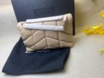 Saint Laurent Toy Puffer Crossbody Bag 9in/ 23cm Dark Beige Light Bronze Hardware For Women 7593371EL072721 - Image 4