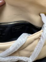 Saint Laurent Toy Puffer Crossbody Bag 9in/ 23cm Dark Beige Light Bronze Hardware For Women 7593371EL072721 - Image 11