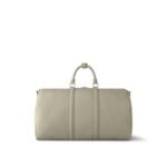 Louis Vuitton Keepall Bandouliere 50 Travel Bag 19.7in/ 50cm Sage Palladium Hardware M22609 - Image 3
