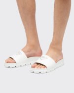 Prada Leather Slide Sandals For Men- 2X3060_A21_F0009 - Image 7