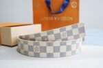 Louis Vuitton LV Initiales Damier Azur Canvas Belt Grey M9609U - Image 9