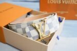 Louis Vuitton LV Initiales Damier Azur Canvas Belt Grey M9609U - Image 5