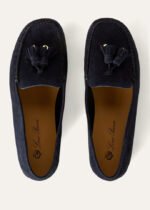 Loro Piana Dot Sole Walk Loafers Blue Navy/Sun Gold For Women - FAN0109 W1B4 - Image 4